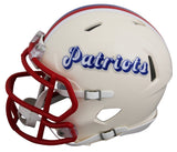Patriots A.J. Brown Authentic Signed Retro Speed Mini Helmet BAS Witnessed
