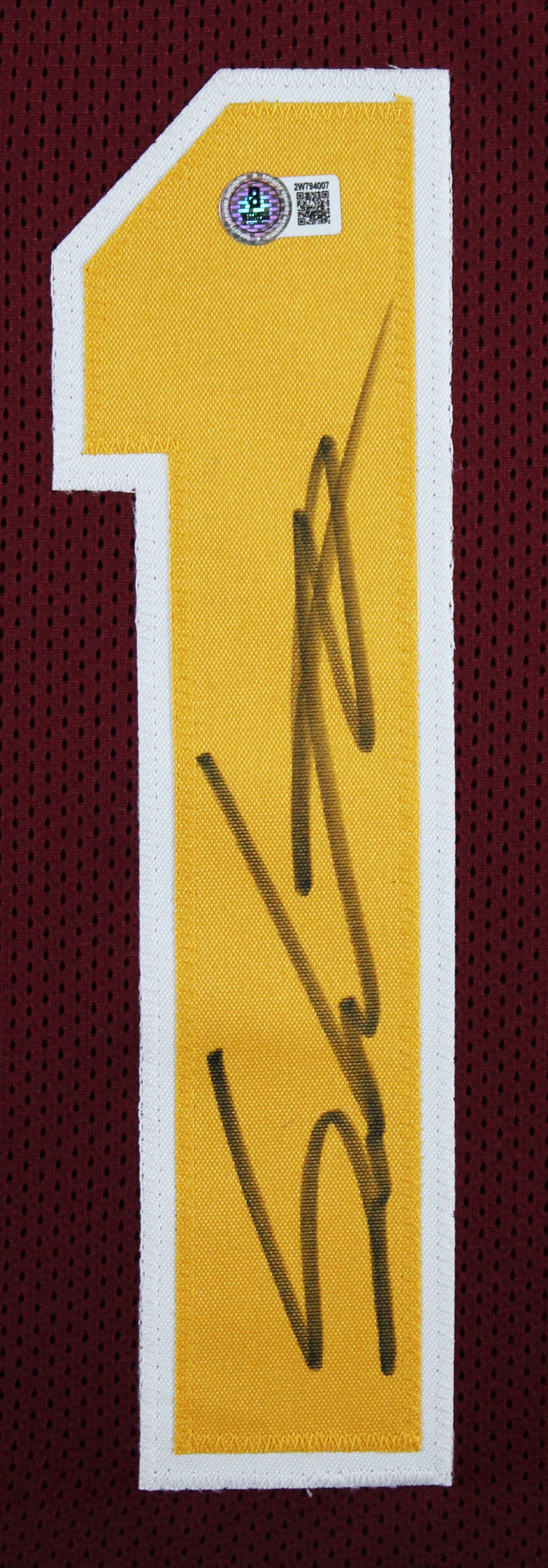 Arizona State Sam Leavitt Signed Maroon Pro Style Framed Jersey BAS Witnessed