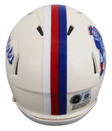 Patriots A.J. Brown Authentic Signed Retro Speed Mini Helmet BAS Witnessed