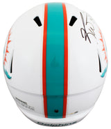 Dolphins Ricky Williams Signed Full Size Speed Rep Helmet W/ Case JSA Witness