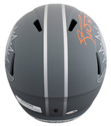 Dolphins Ricky Williams "SWE" Signed Slate F/S Speed Rep Helmet W/ Case JSA Wit