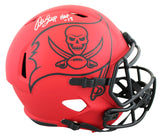 Buccaneers Warren Sapp "HOF 13" Signed Rave Full Size Speed Rep Helmet BAS Wit