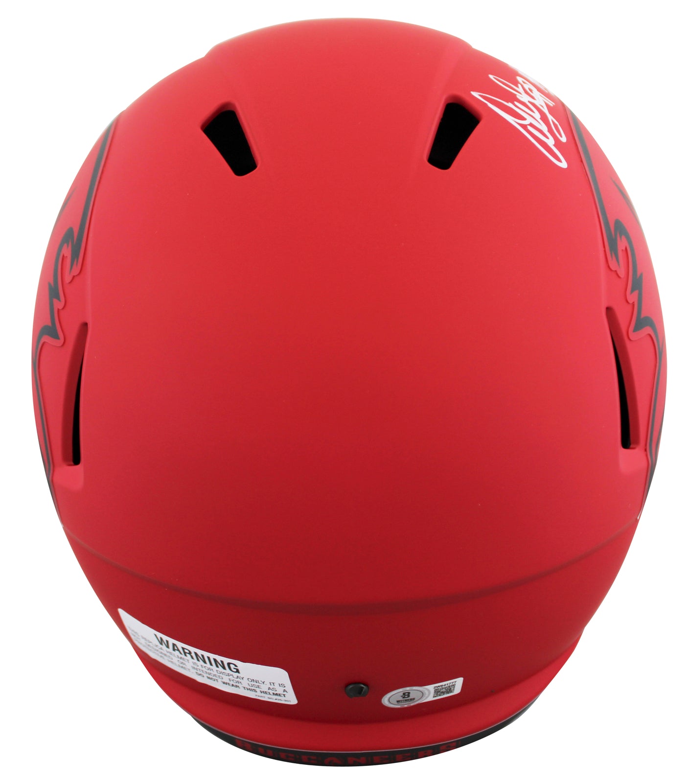 Bucs Warren Sapp "HOF 13" Signed Rave Full Size Speed Rep Helmet W/ Case BAS Wit