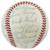 1957 Pirates (27) Clemente, Daniels, Smith, Friend Signed Giles Onl Baseball BAS