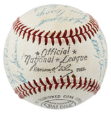 1957 Pirates (27) Clemente, Daniels, Smith, Friend Signed Giles Onl Baseball BAS