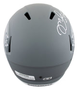 Buccaneers Mike Alstott "A-Train" Signed Slate F/S Speed Rep Helmet W/ Case BAS