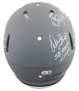 Bucs (5) Lynch, Barber, Alstott +2 Signed Slate F/S Speed Proline Helmet BAS Wit