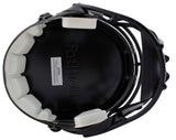 Miami Michael Irvin Signed 2017 Alt Black F/S Speed Rep Helmet W/ Case BAS Wit