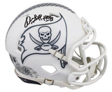 Buccaneers Warren Sapp "HOF 13" Signed STS III Speed Mini Helmet W/ Case BAS Wit