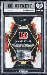 Bengals Ja'Marr Chase Signed 2021 Select #147 Rookie Card Auto 10! BAS Slabbed