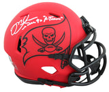 Buccaneers Mike Alstott Signed Rave Speed Mini Helmet W/ Case BAS Witnessed