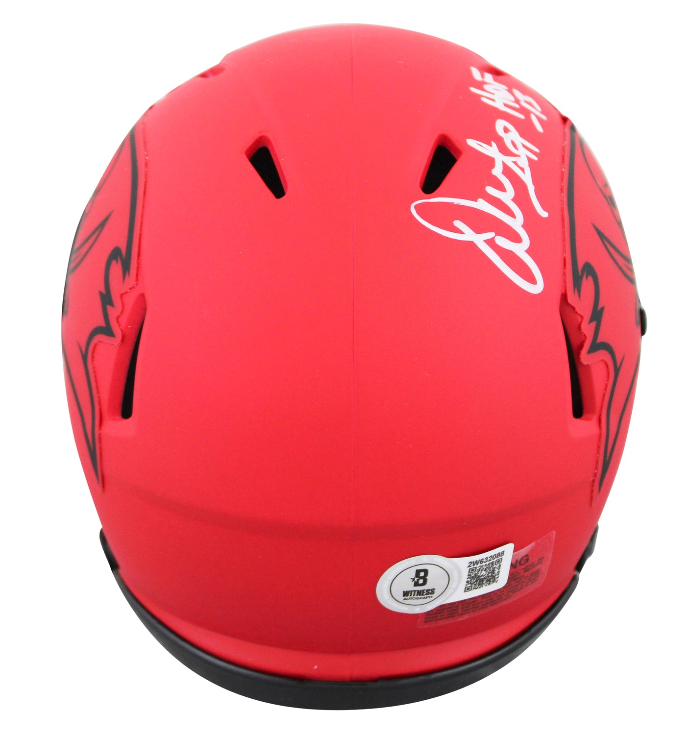 Buccaneers Warren Sapp "HOF 13" Signed Rave Speed Mini Helmet BAS Witnessed