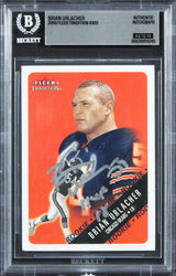 Bears Brian Urlacher "HOF 18" Signed 2000 Fleer #309 RC Card Auto 10 BAS Slabbed