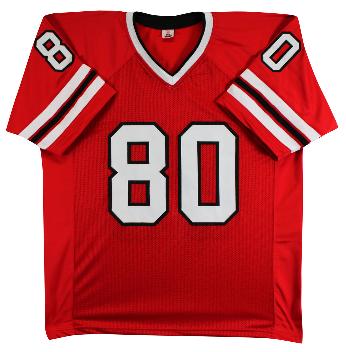 Andre Rison Authentic Signed Red Pro Style Jersey Autographed BAS Witnessed