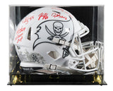Bucs (5) Lynch, Barber +3 Signed STS III F/S Speed Proline Helmet W/ Case BAS W