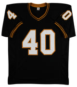Purdue Mike Alstott "A-Train" Signed Black Pro Style Jersey BAS Witnessed