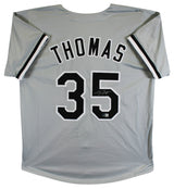 Frank Thomas Authentic Signed Grey Pro Style Jersey Autographed BAS Witnessed 2