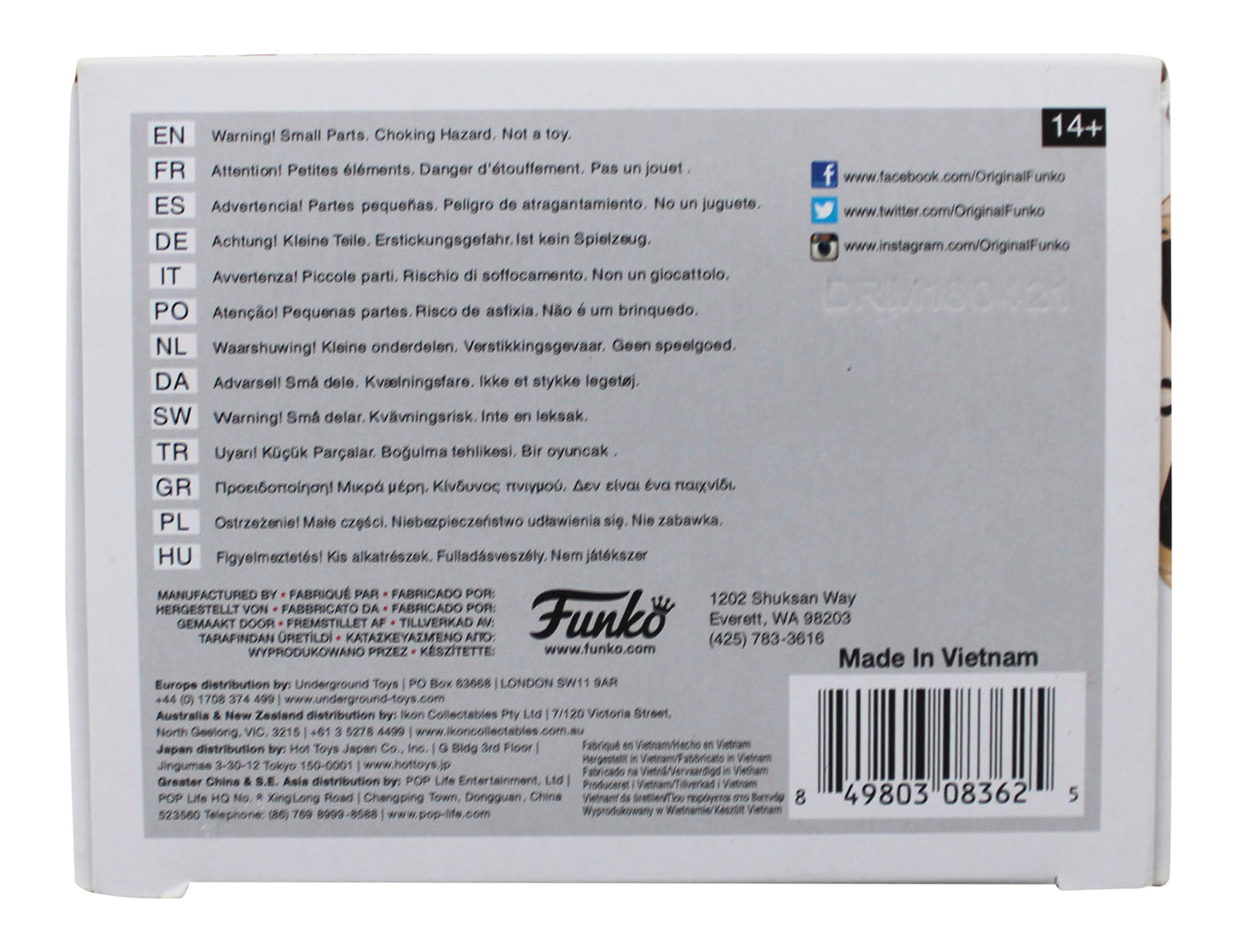 Jay Hernandez Suicide Squad Signed Diablo #103 Funko Pop Figure BAS #BT57793