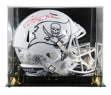 Bucs Mike Alstott "A-Train" Signed STS III F/S Speed Rep Helmet W/ Case BAS Wit