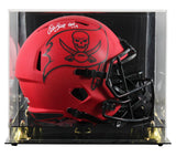 Bucs Warren Sapp "HOF 13" Signed Rave Full Size Speed Rep Helmet W/ Case BAS Wit