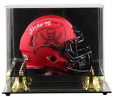 Buccaneers Warren Sapp "HOF 13" Signed Rave Speed Mini Helmet W/ Case BAS Wit