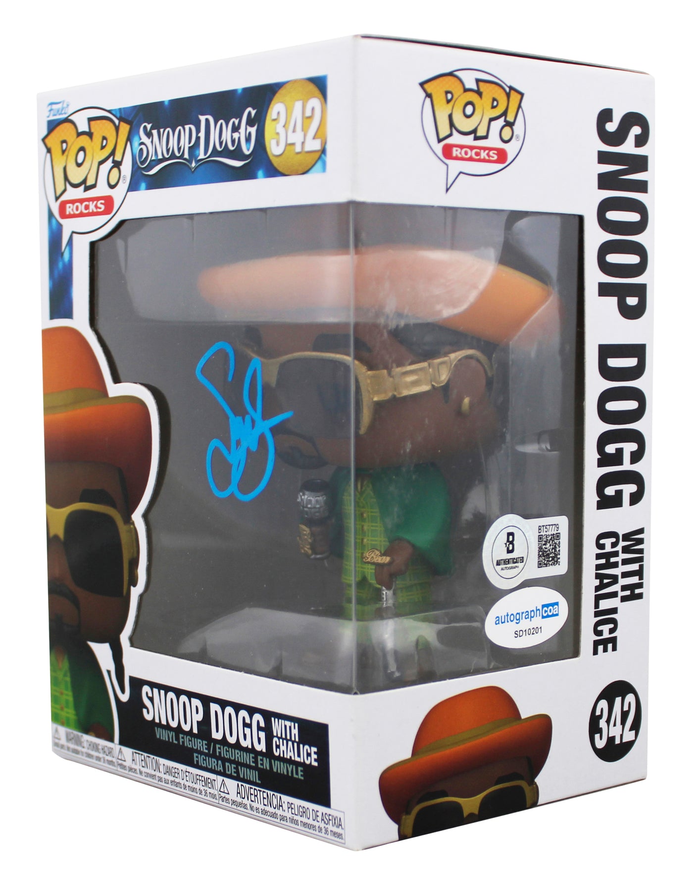 Snoop Dogg Signed Snoop Dogg With Chalice #342 Funko Pop Figure BAS #BT57779