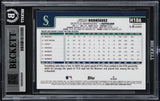 Mariners Julio Rodriguez Signed 2025 Topps Holiday #H186 Card Auto 10! BAS Slab
