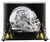 Buccaneers Warren Sapp "HOF 13" Signed STS III Speed Mini Helmet W/ Case BAS Wit