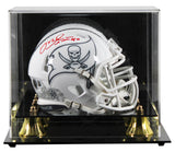 Buccaneers Mike Alstott Signed STS III Speed Mini Helmet W/ Case BAS Witnessed