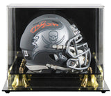 Buccaneers Mike Alstott Signed Slate Speed Mini Helmet W/ Case BAS Witnessed
