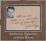 John Wayne True Grit Authentic Signed & Framed 4x5 Album Page BAS #AE13264