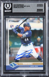 Mariners Julio Rodriguez Signed 2022 Topps CC #15 Card Auto 10! BAS Slabbed