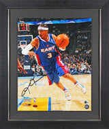 76ers Allen Iverson Authentic Signed 16x20 Framed Photo Autographed BAS #BR84196