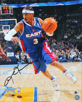 76ers Allen Iverson Authentic Signed 16x20 Framed Photo Autographed BAS #BR84196