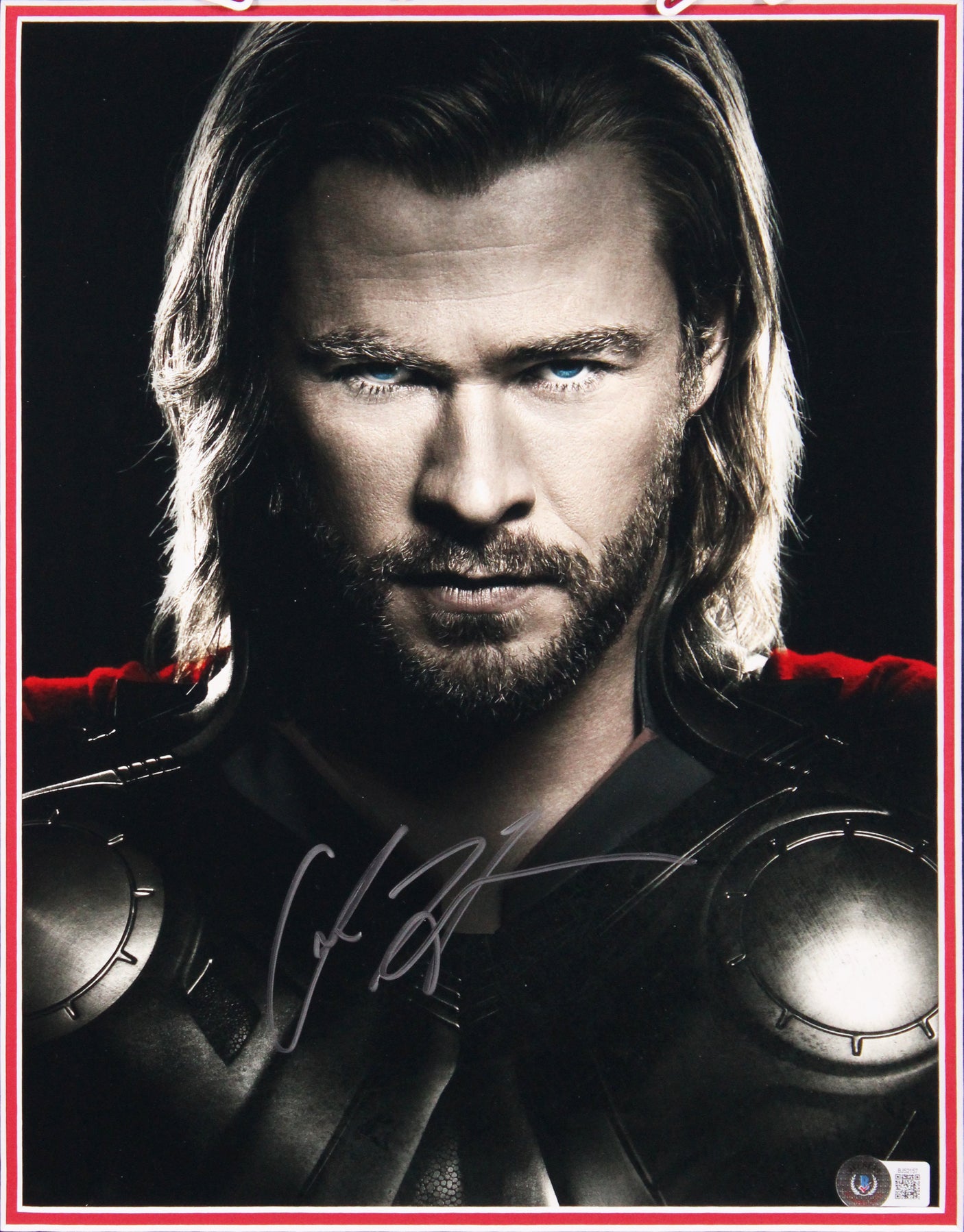 Chris Hemsworth Thor Authentic Signed 11x14 Framed Photo BAS