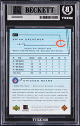 Brian Urlacher "HOF 18" Signed 2000 Upper Deck #251 RC Card Auto 10! BAS Slabbed