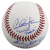Major League (3) Sheen, Berenger & Bernsen w/ Insc Signed Oml Baseball BAS Wit 1