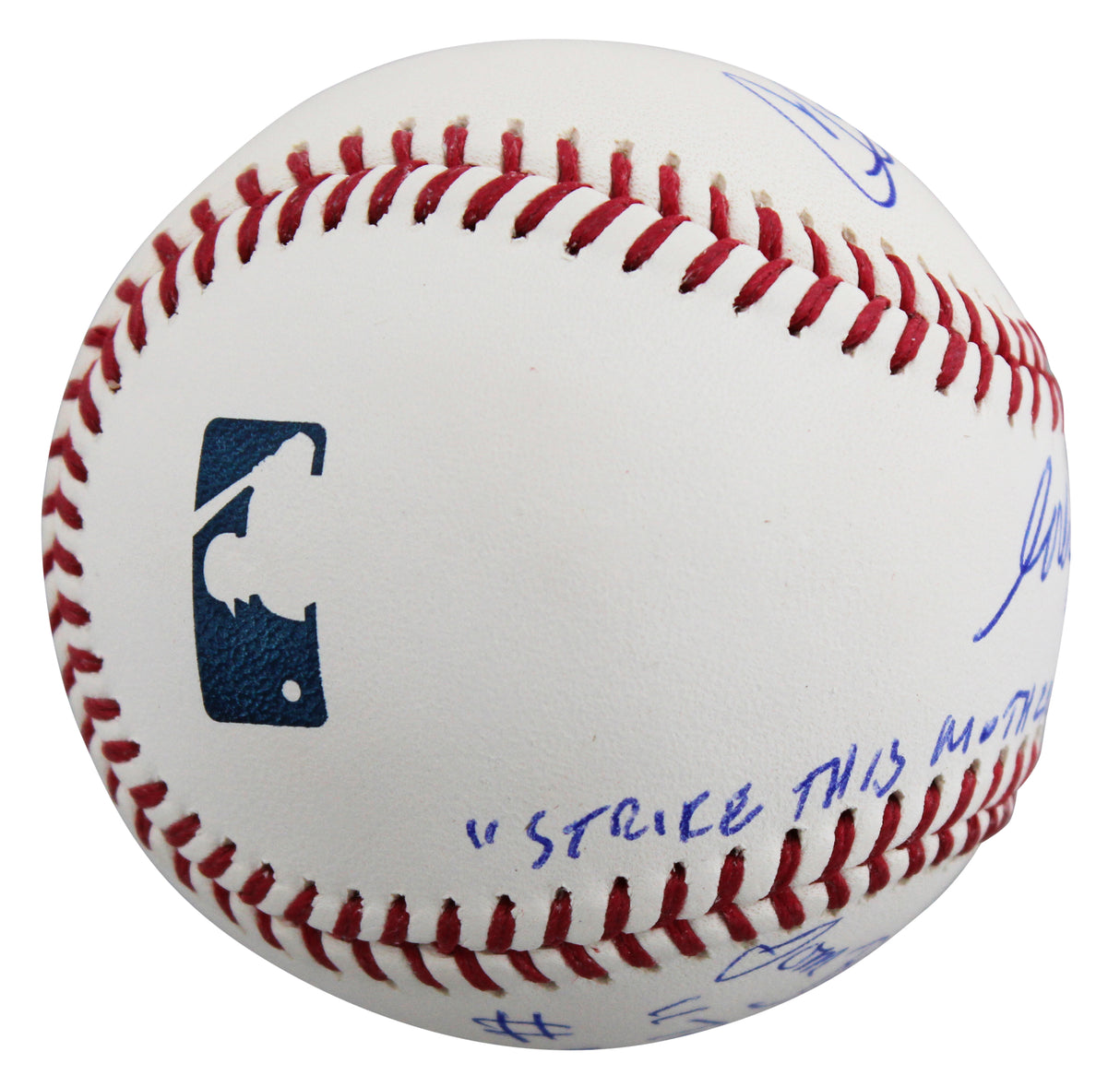 Major League (3) Sheen, Berenger & Bernsen Signed Oml Baseball W/ Case BAS Wit 2