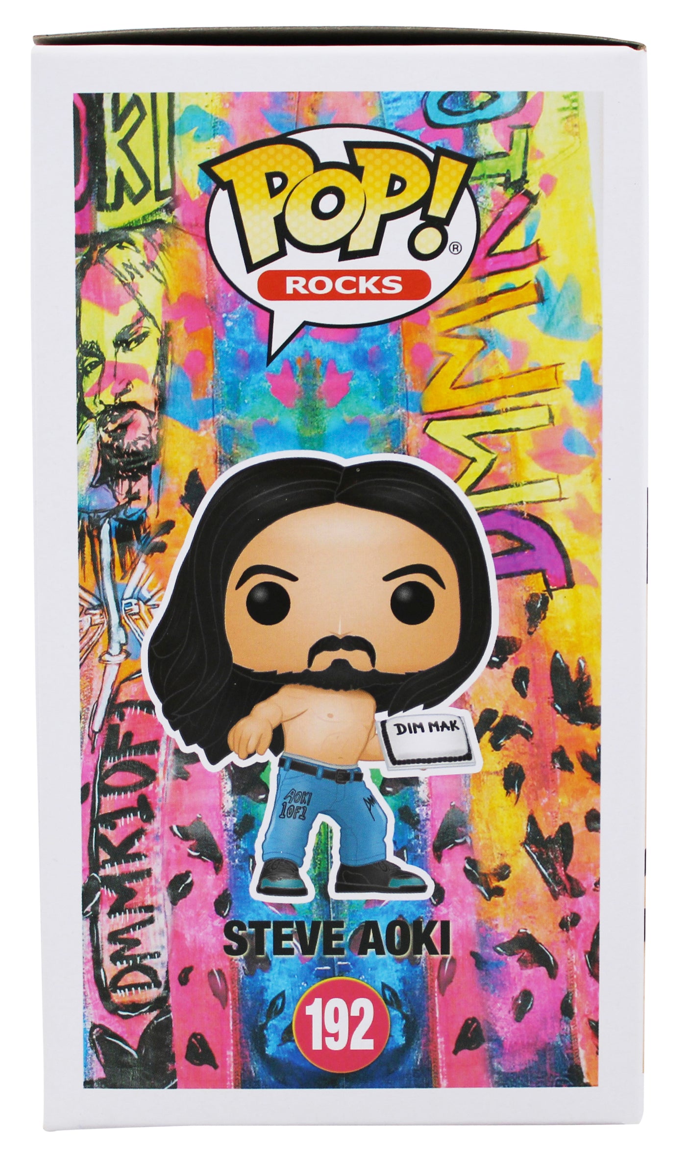 Steve Aoki Authentic Signed Steve Aoki #192 Funko Pop Vinyl Figure BAS #BT57757