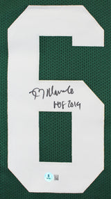Kevin Mawae "HOF 19" Authentic Signed Green Pro Style Framed Jersey BAS Witness
