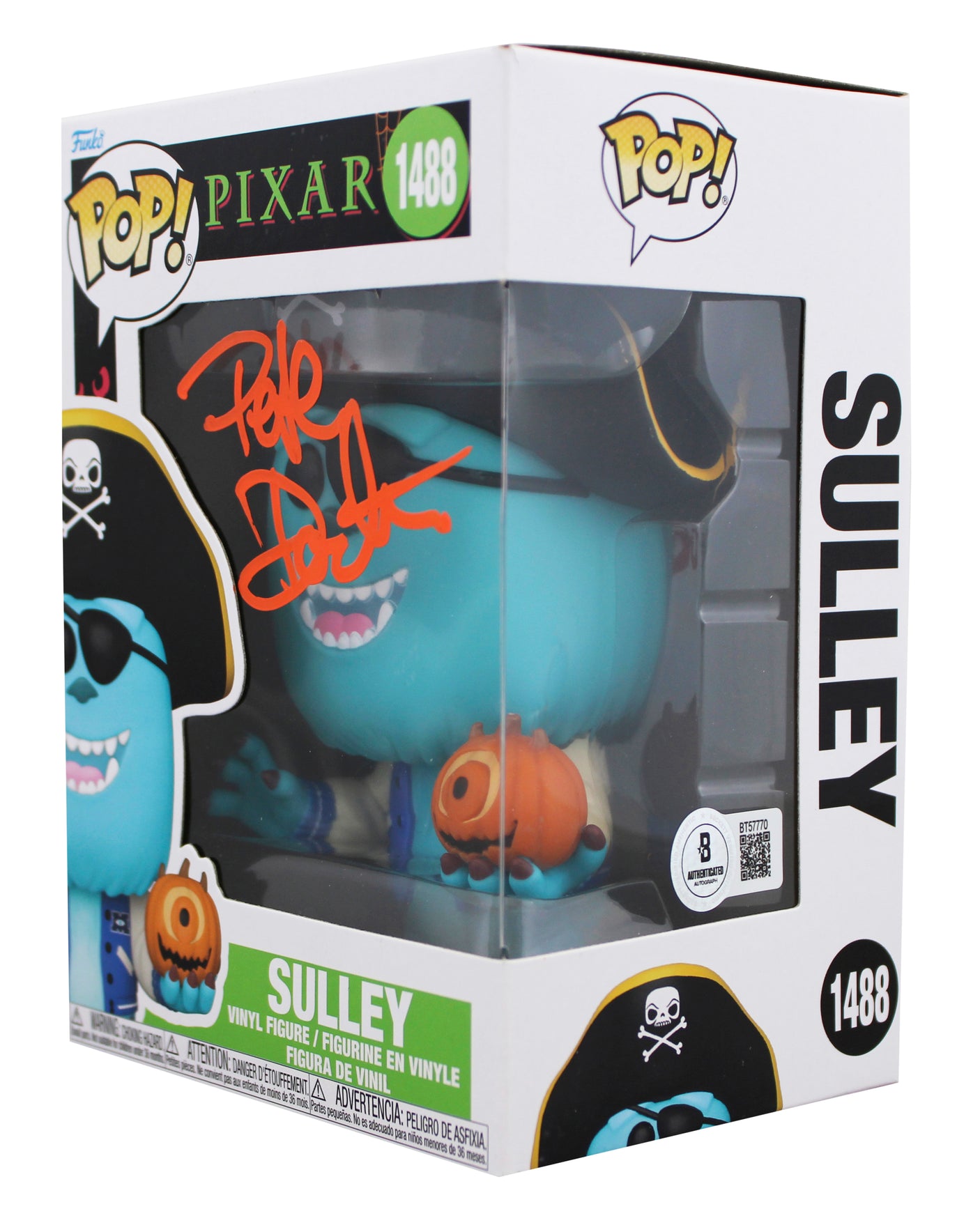 Peter Docter Monsters Signed Sulley #1488 Funko Pop Vinyl Figure BAS #BT57770