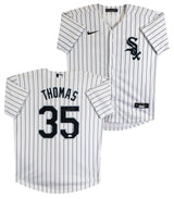 White Sox Frank Thomas Signed White Pinstripe Nike Jersey JSA #WB678232