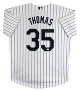 White Sox Frank Thomas Signed White Pinstripe Nike Jersey JSA #WB678232