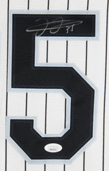 White Sox Frank Thomas Signed White Pinstripe Nike Jersey JSA #WB678232