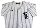 White Sox Frank Thomas Signed White Pinstripe Nike Jersey JSA #WB678232