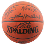 NBA 50 (13) Havelicek, Johnson, Bird, O'Neal Signed NBA Basketball BAS #AE13451