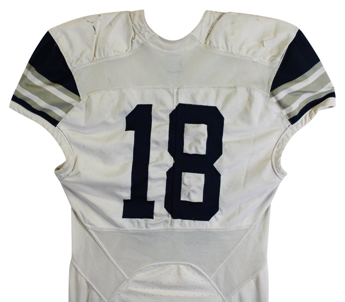 Marvin Mims "3x Insc" Signed Game Used LSHS White Nike Authentic Jersey JSA Wit