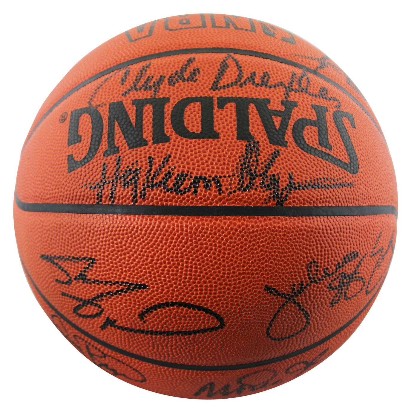 NBA 50 (13) Havelicek, Johnson, Bird, O'Neal Signed NBA Basketball BAS #AE13451