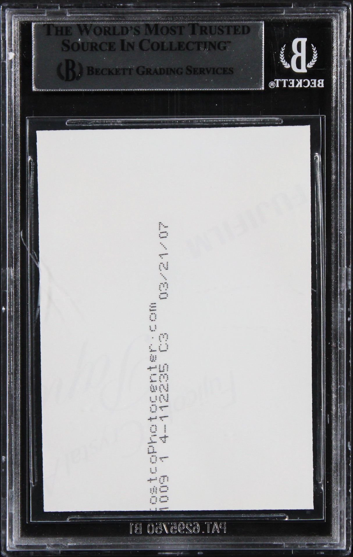 Jack McKenzie Star Wars Authentic Signed Custom Trading Card BAS Slabbed