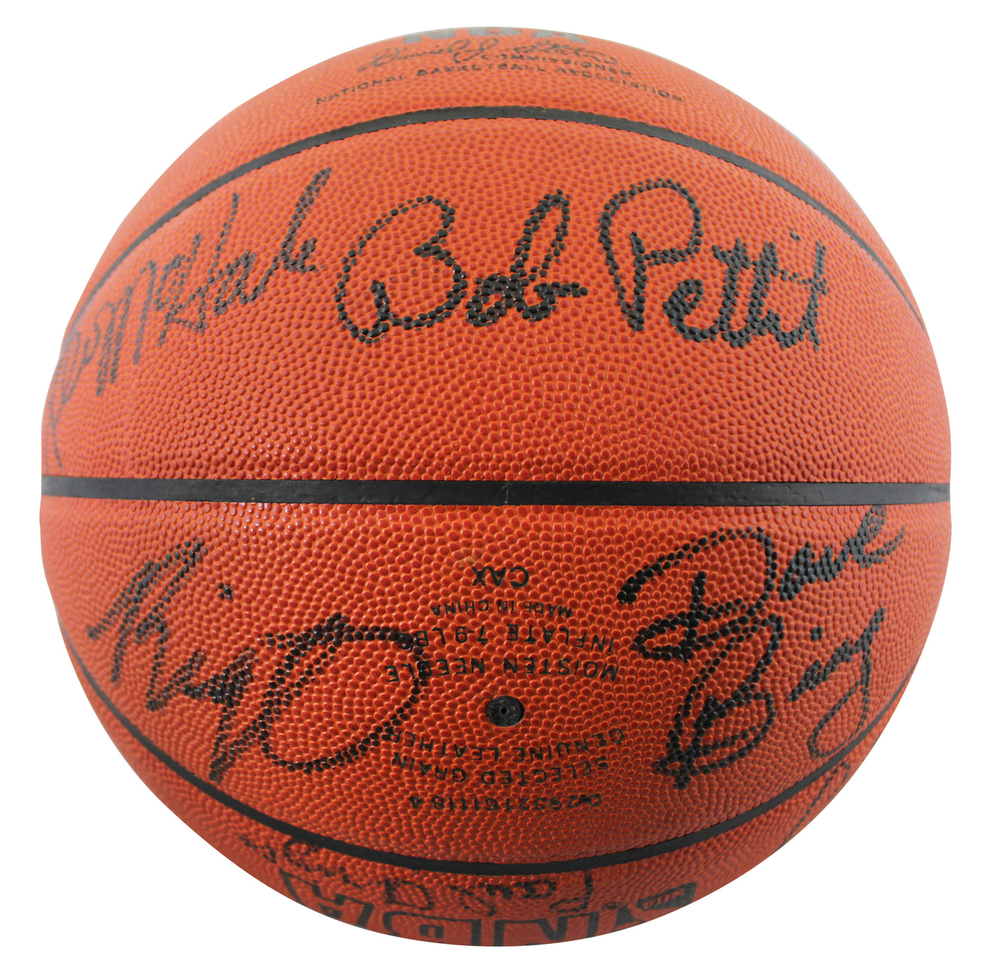 NBA 50 (13) Havelicek, Johnson, Bird, O'Neal Signed NBA Basketball BAS #AE13451